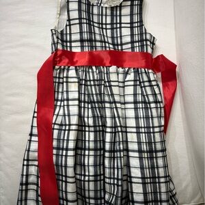 Brooke Lindsey Black and White Plaid Dress